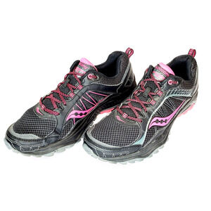 Saucony Excursion TR9 Women's Size 10 Black Pink Trail Running Shoes S15249-15
